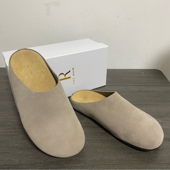 The Row Men\'s Beige Slip-On Loafers